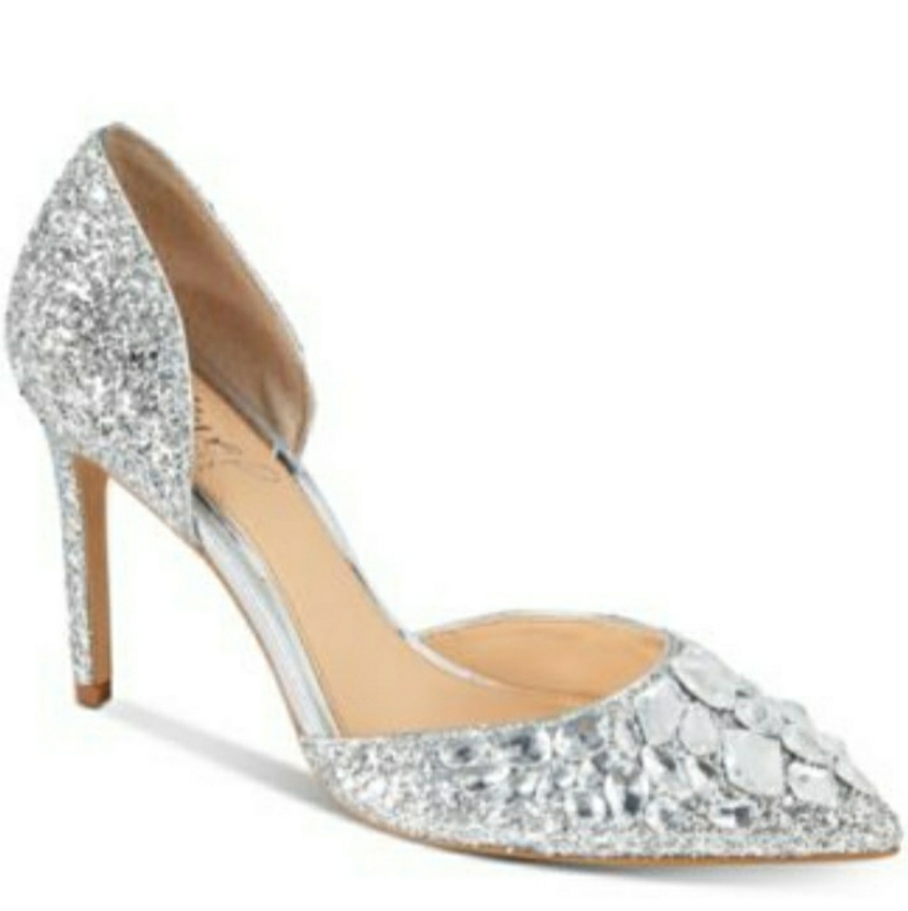 Badgley Mischka Jeweled Heels